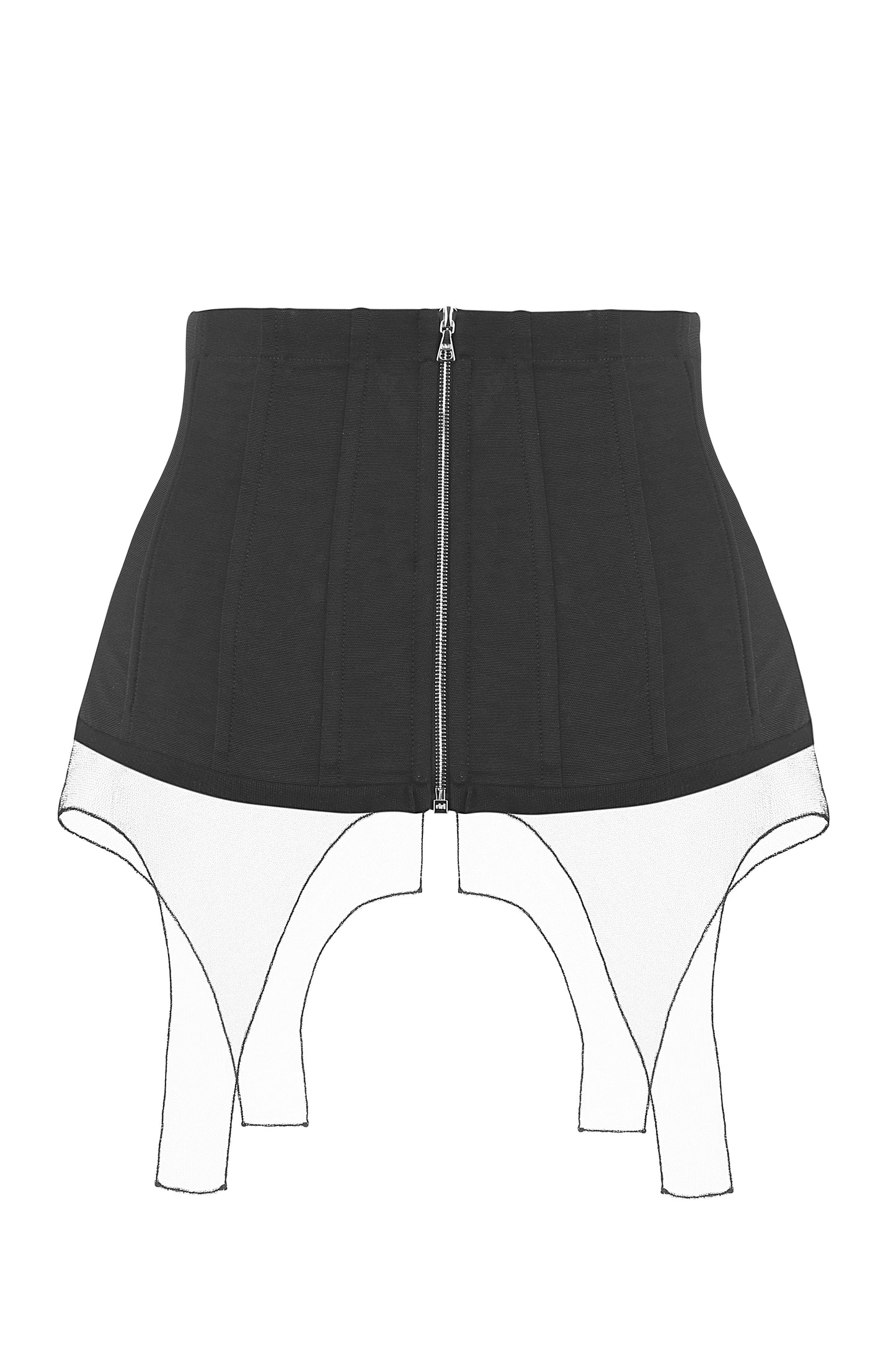 Waist corset with net straps