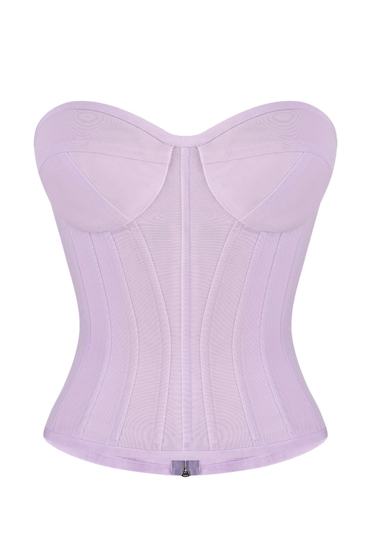 Strapless bustier corset