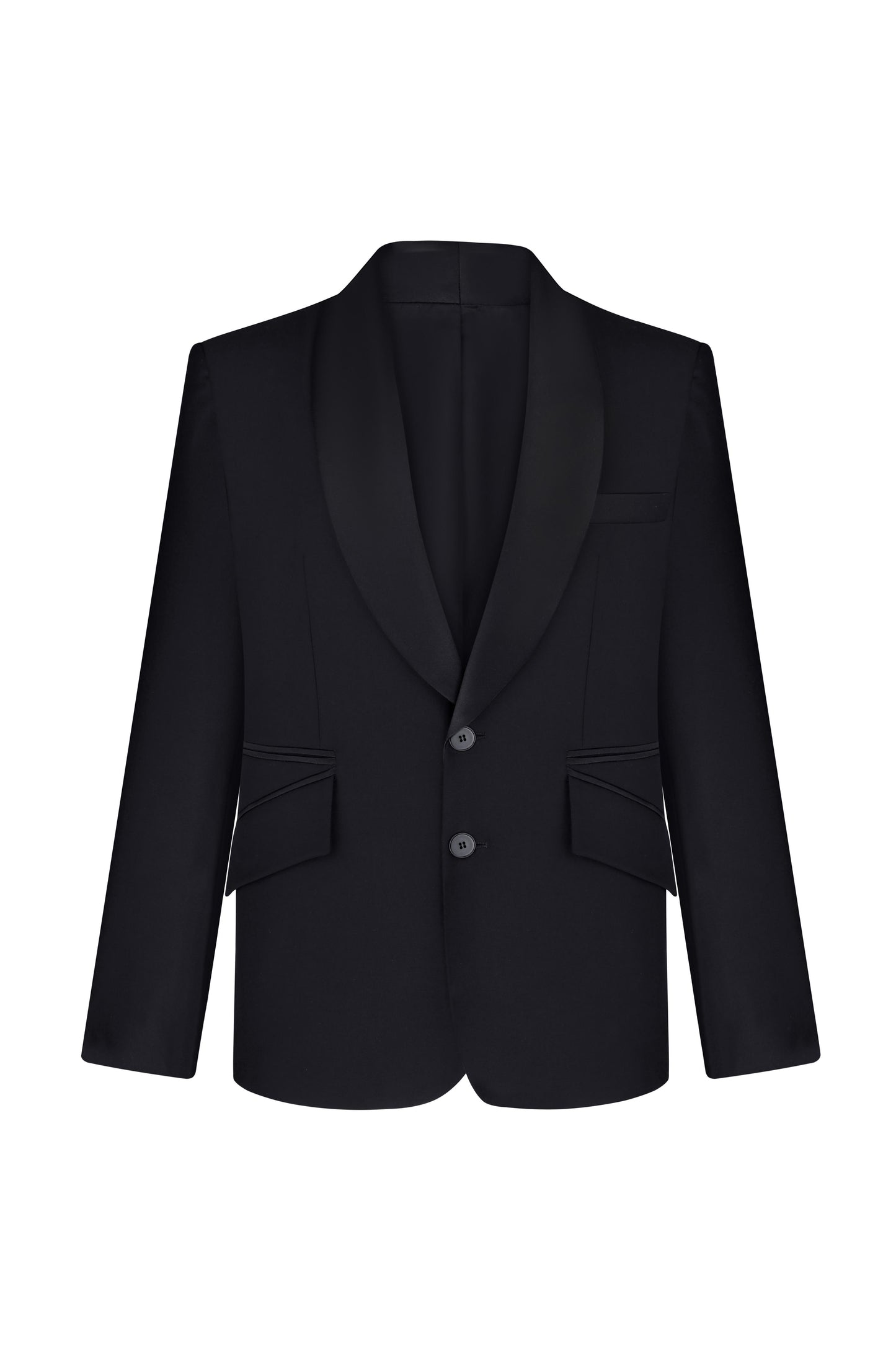 Jacket with silk lapel