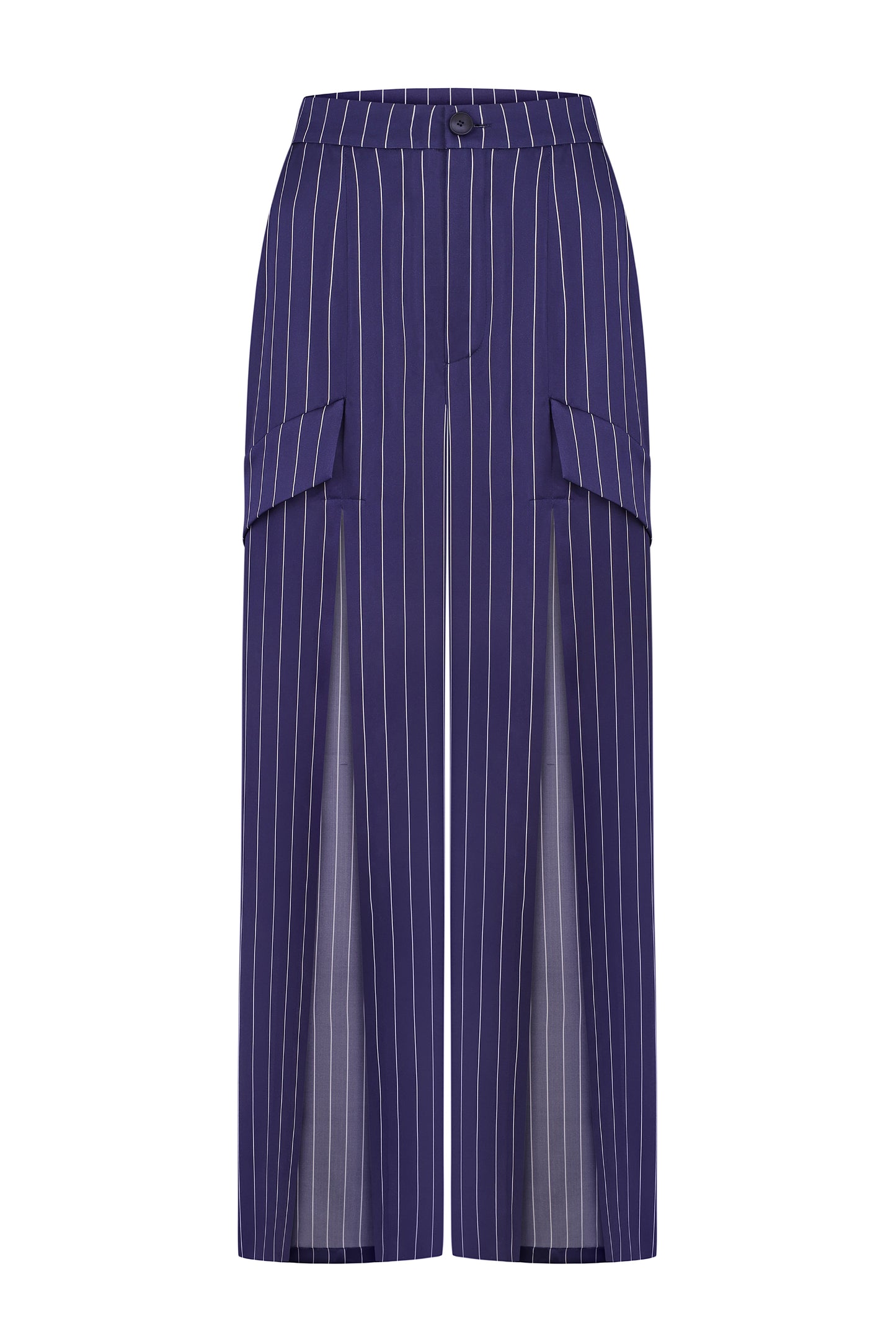 Trousers with deep cuts