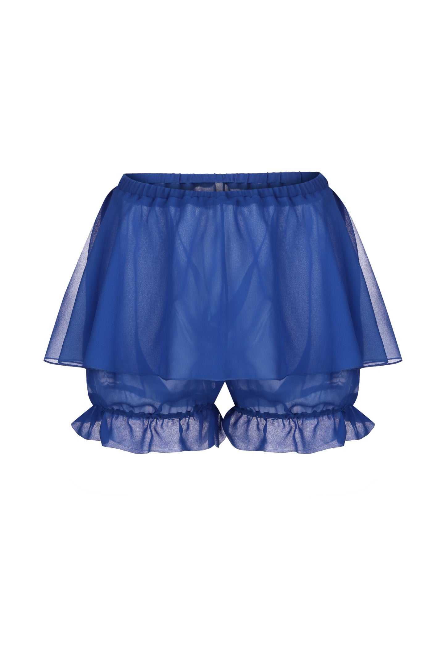 Shorts with a mini skirt overlay