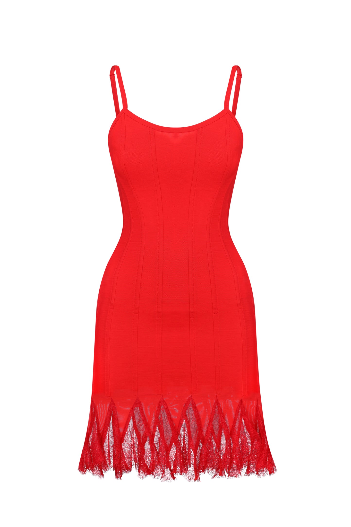 Lace godet corset dress
