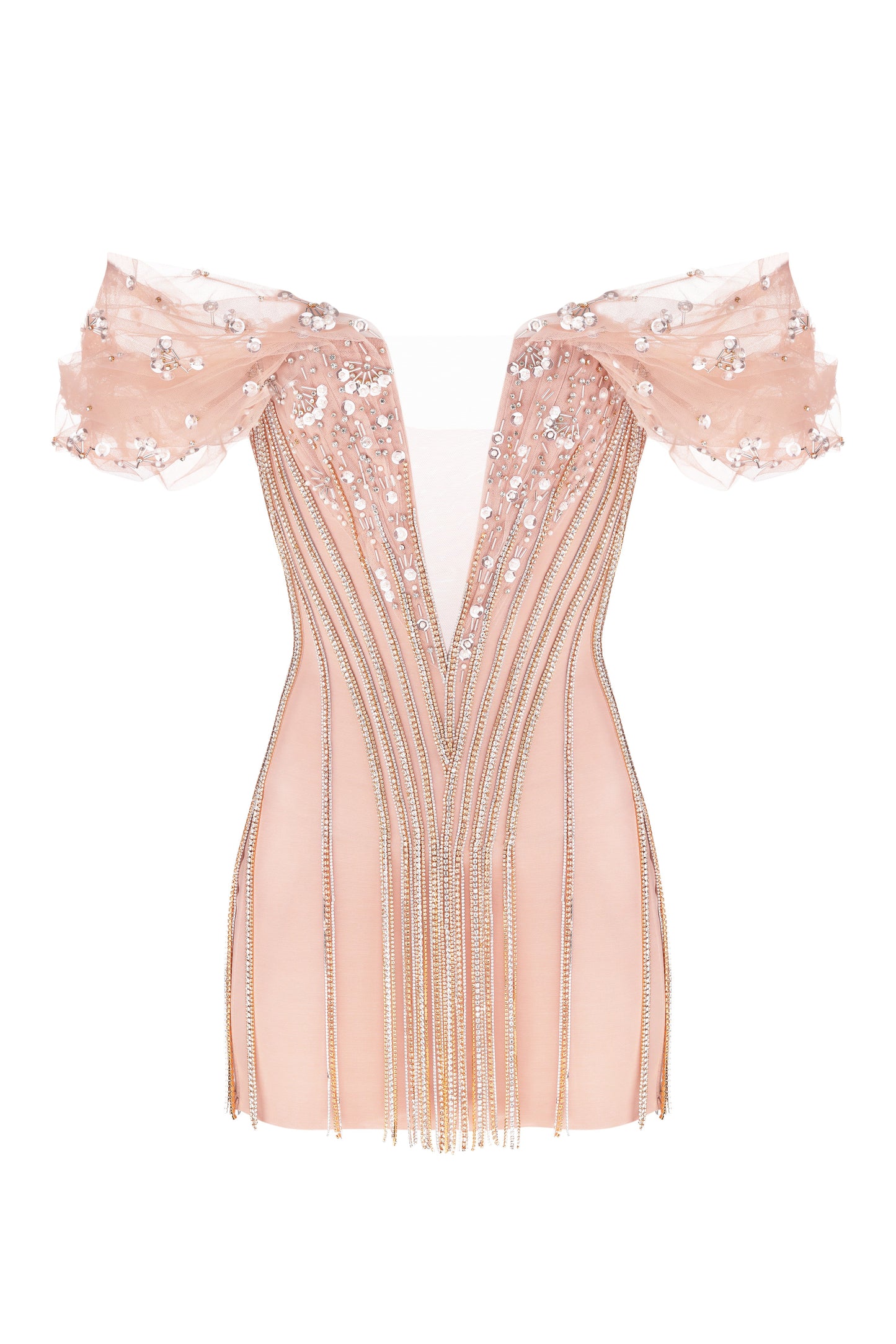 Embellished corset dress