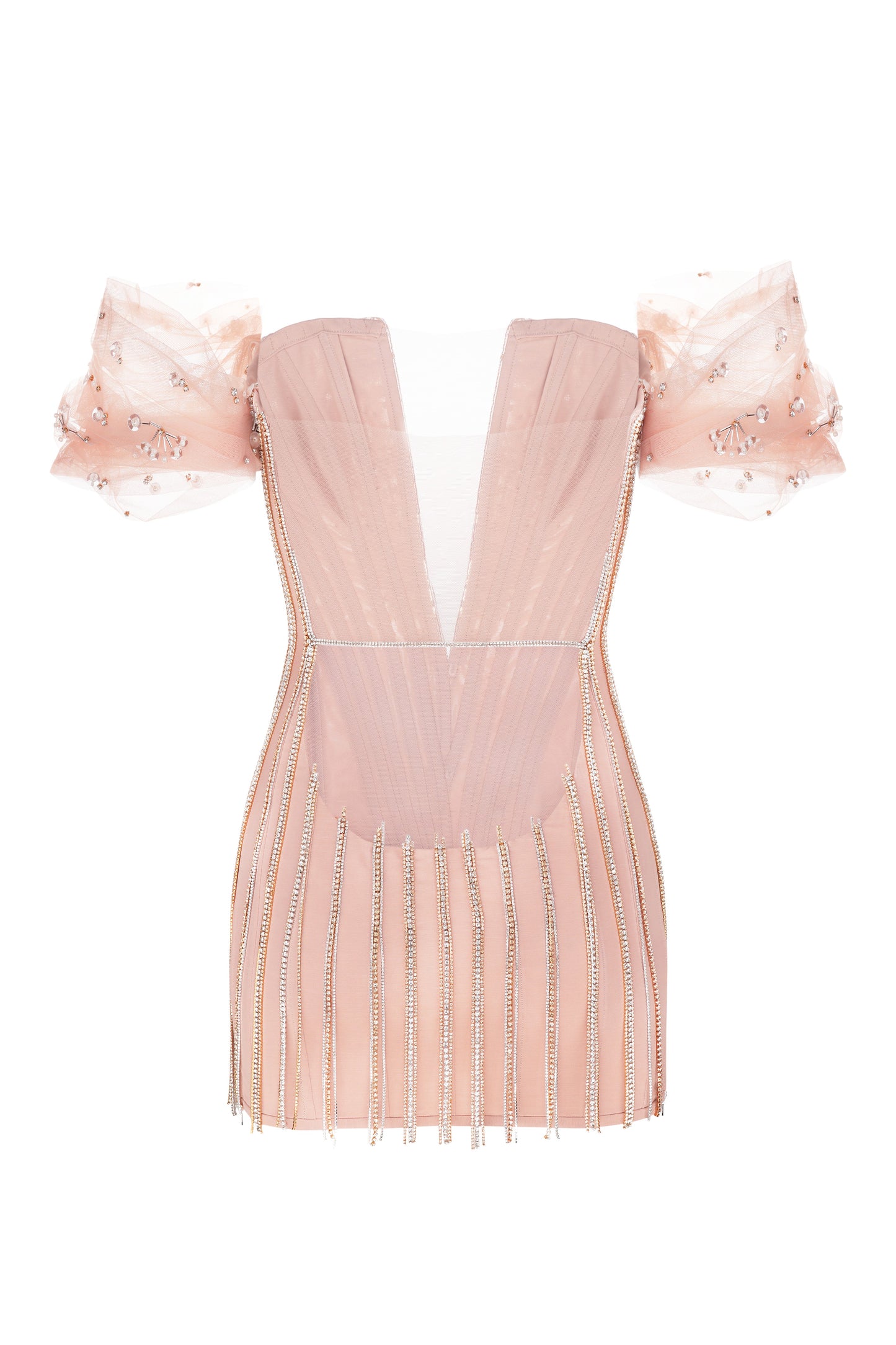 Embellished corset dress