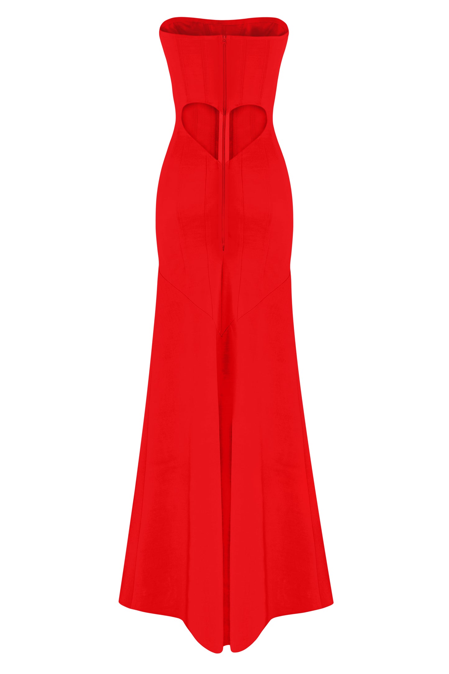 Floor-length corset dress with "Heart" cut