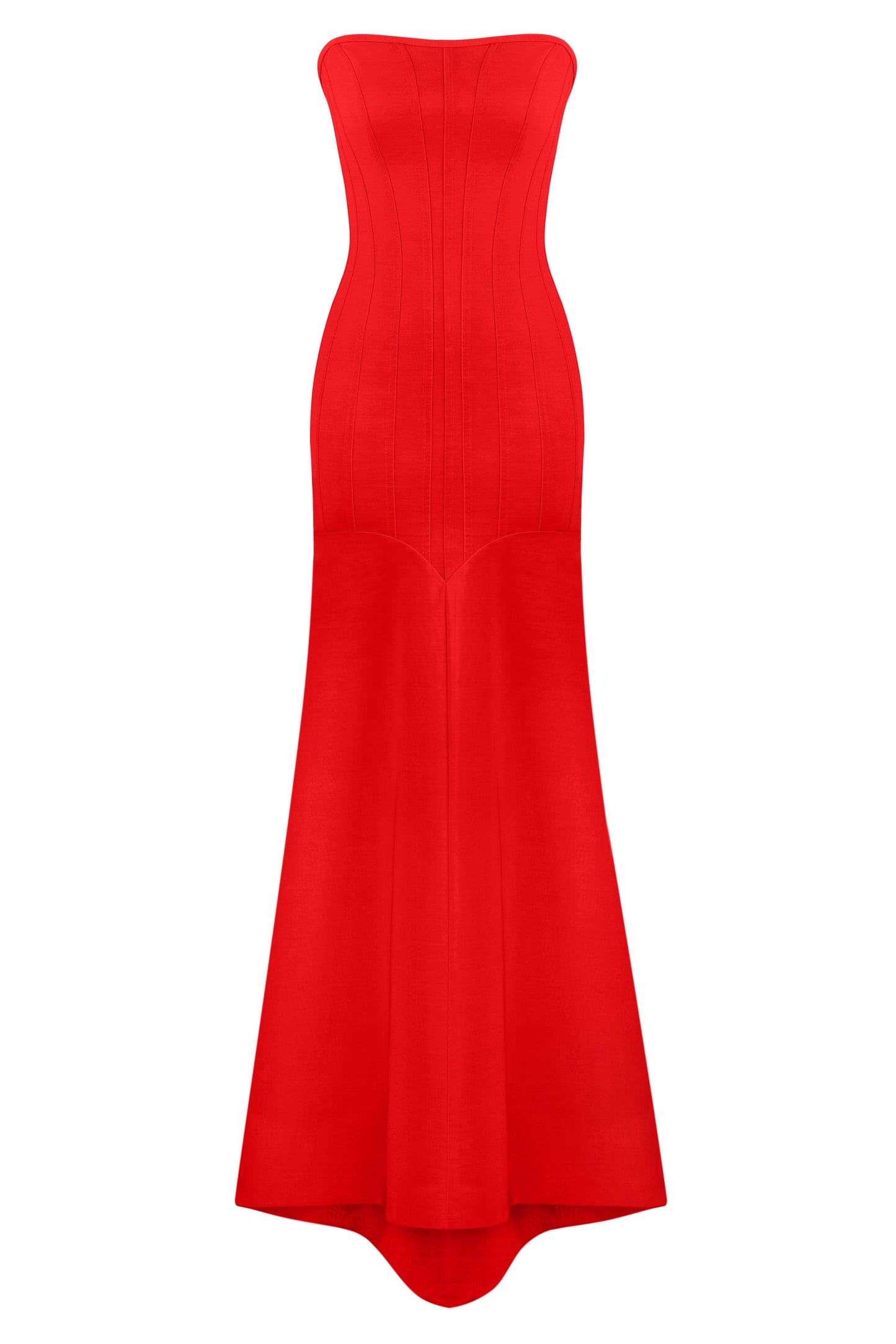 Floor-length corset dress with "Heart" cut