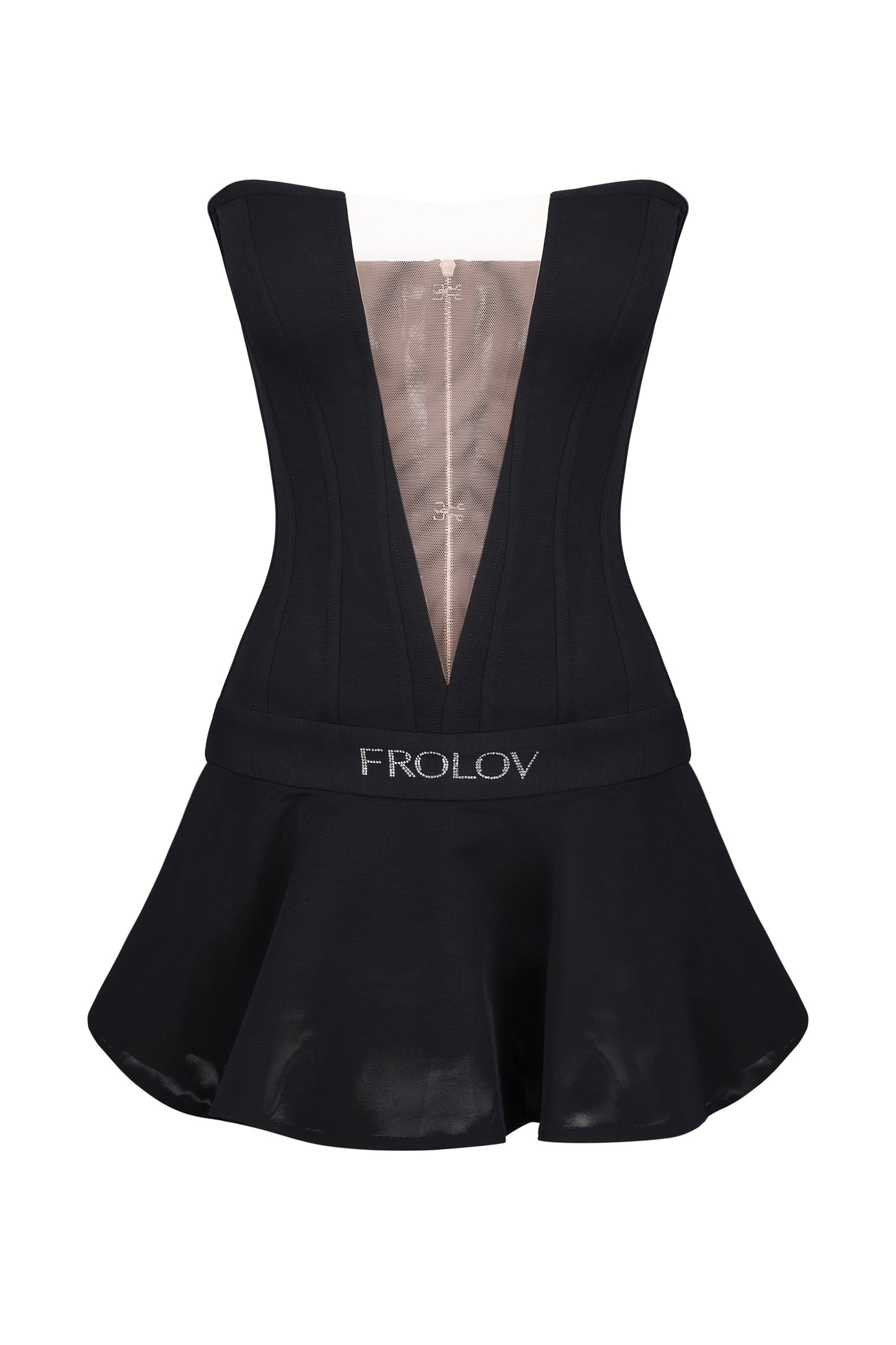 Dress with corset top