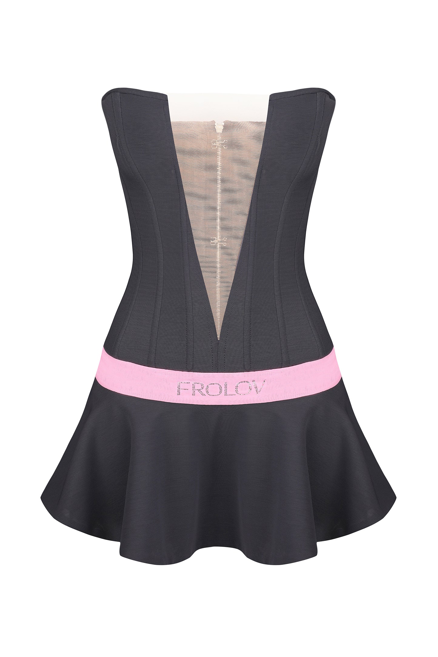 Dress with corset top