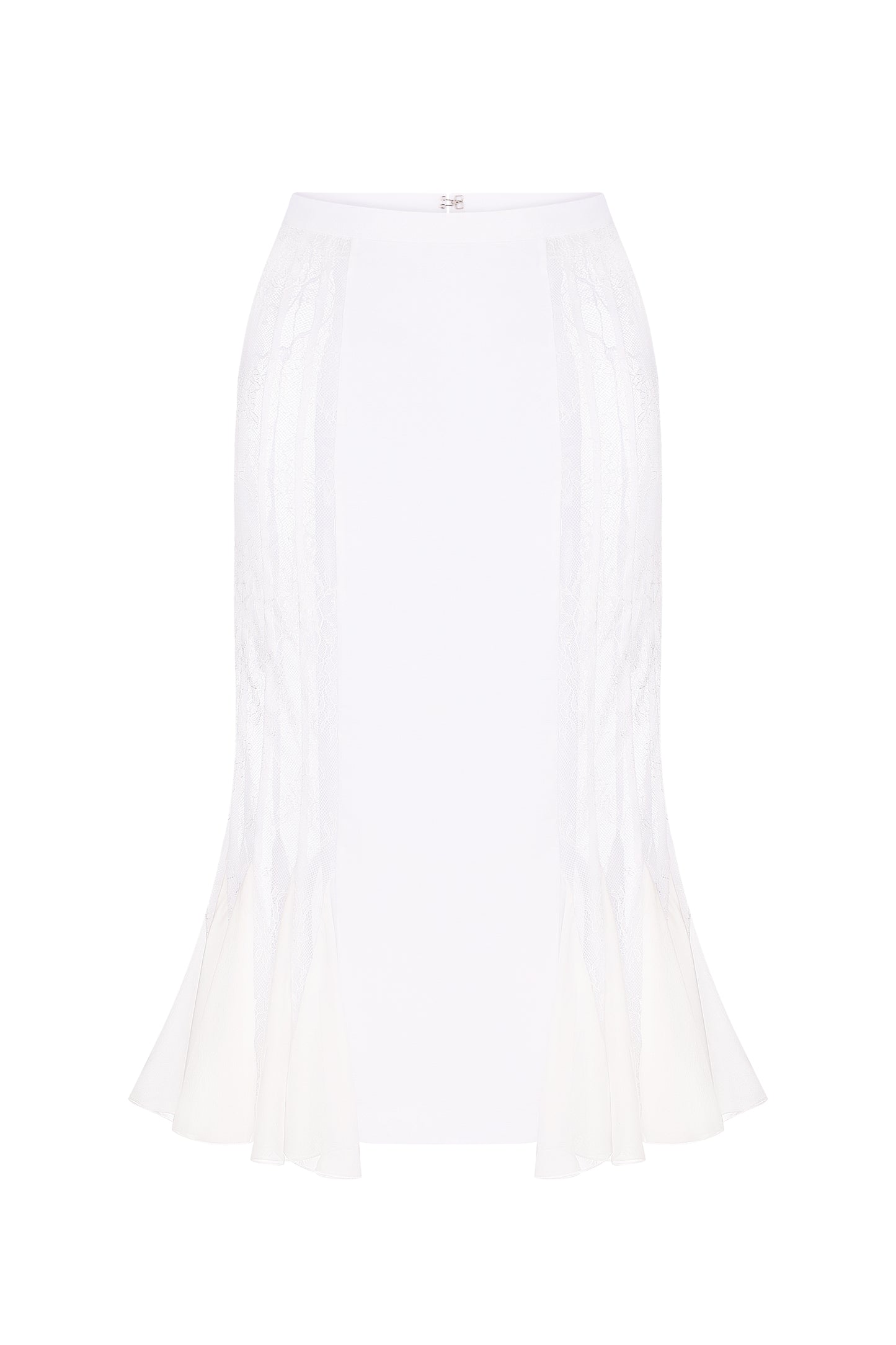 Corset skirt with corset mesh and lace details