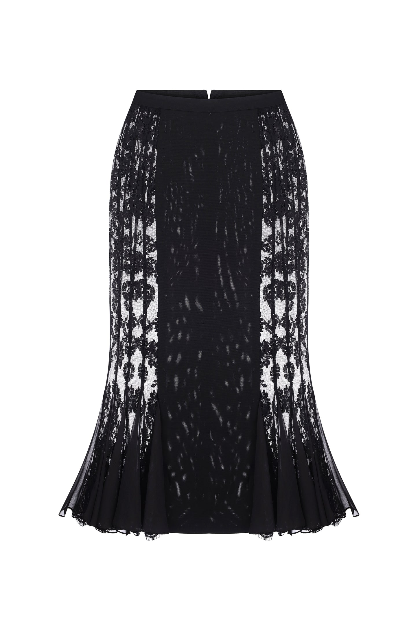 Corset skirt with corset mesh and lace details