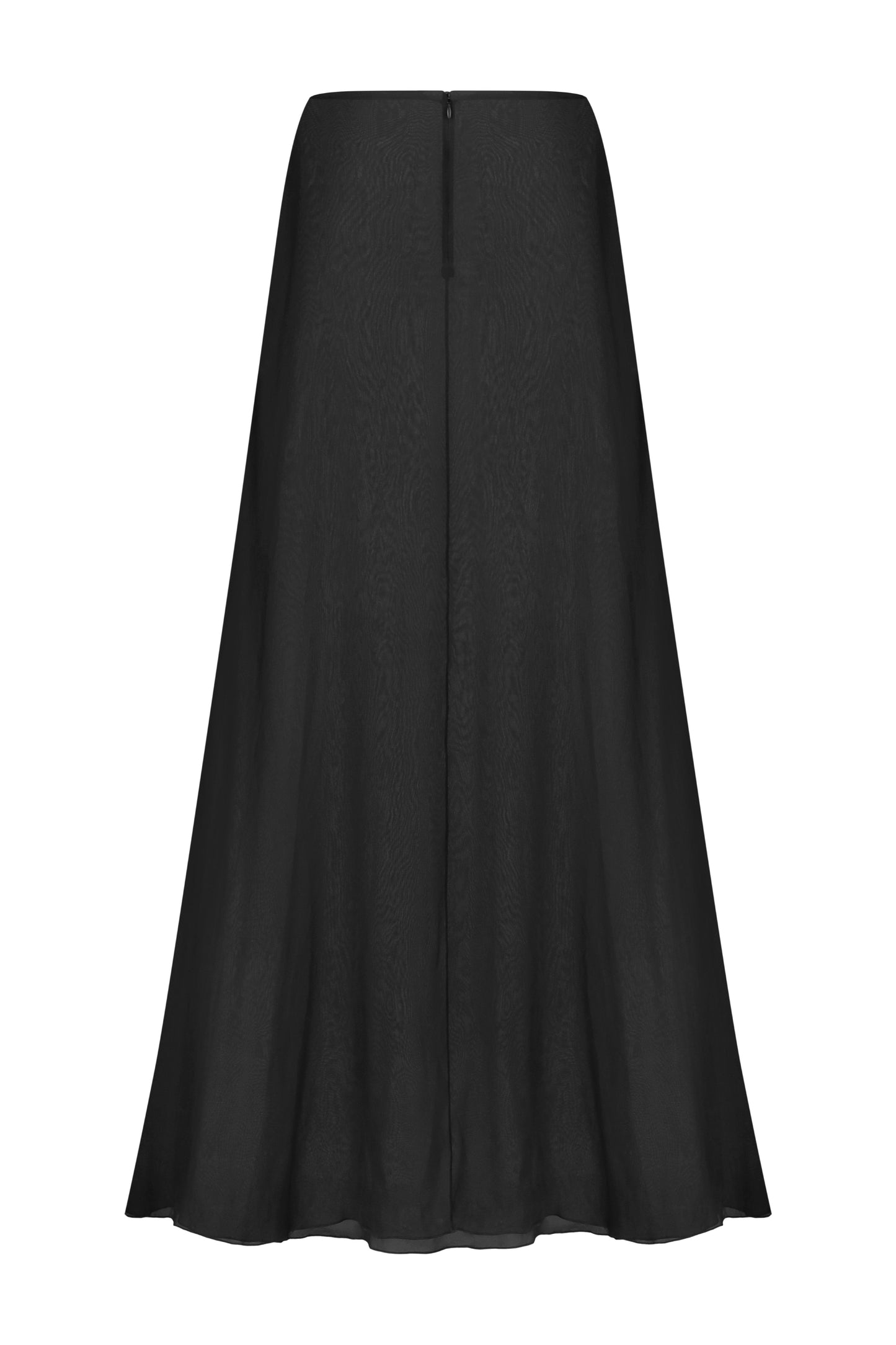 Floor-length chiffon skirt