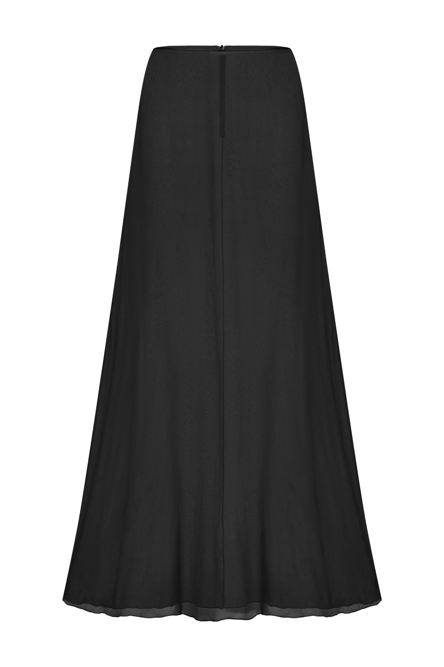 Floor-length chiffon skirt