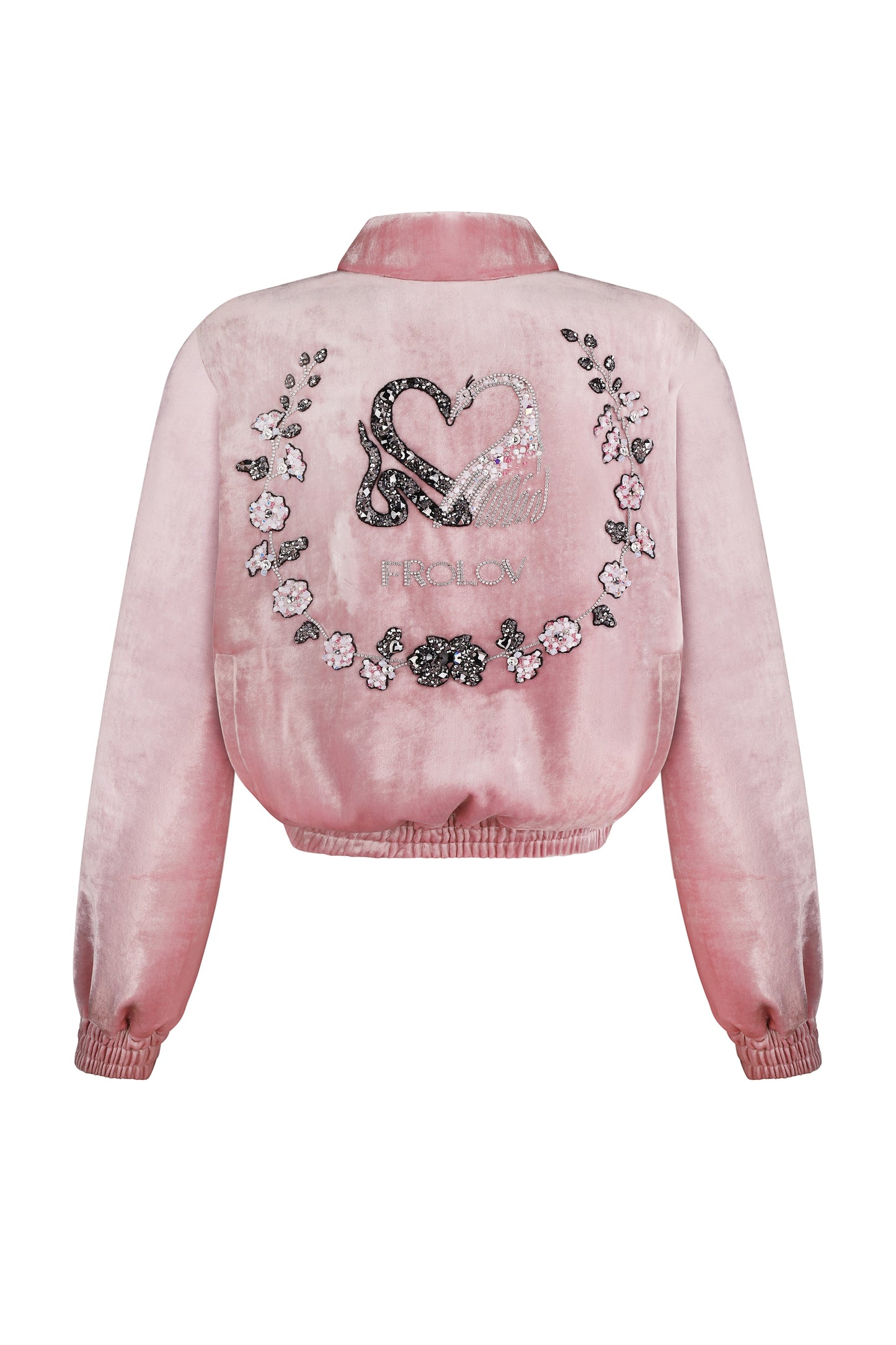 Velour jacket with FROLOV logo
