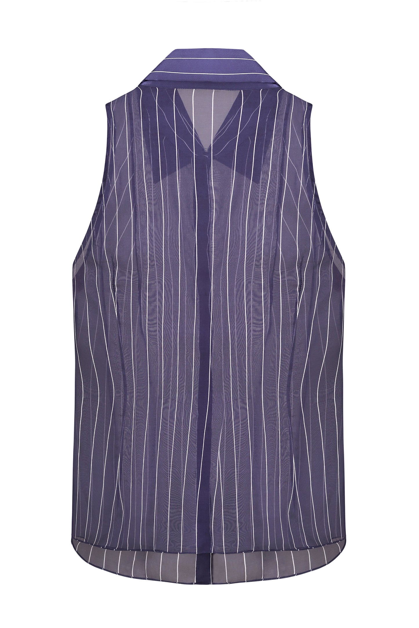 Translucent sleeveless top