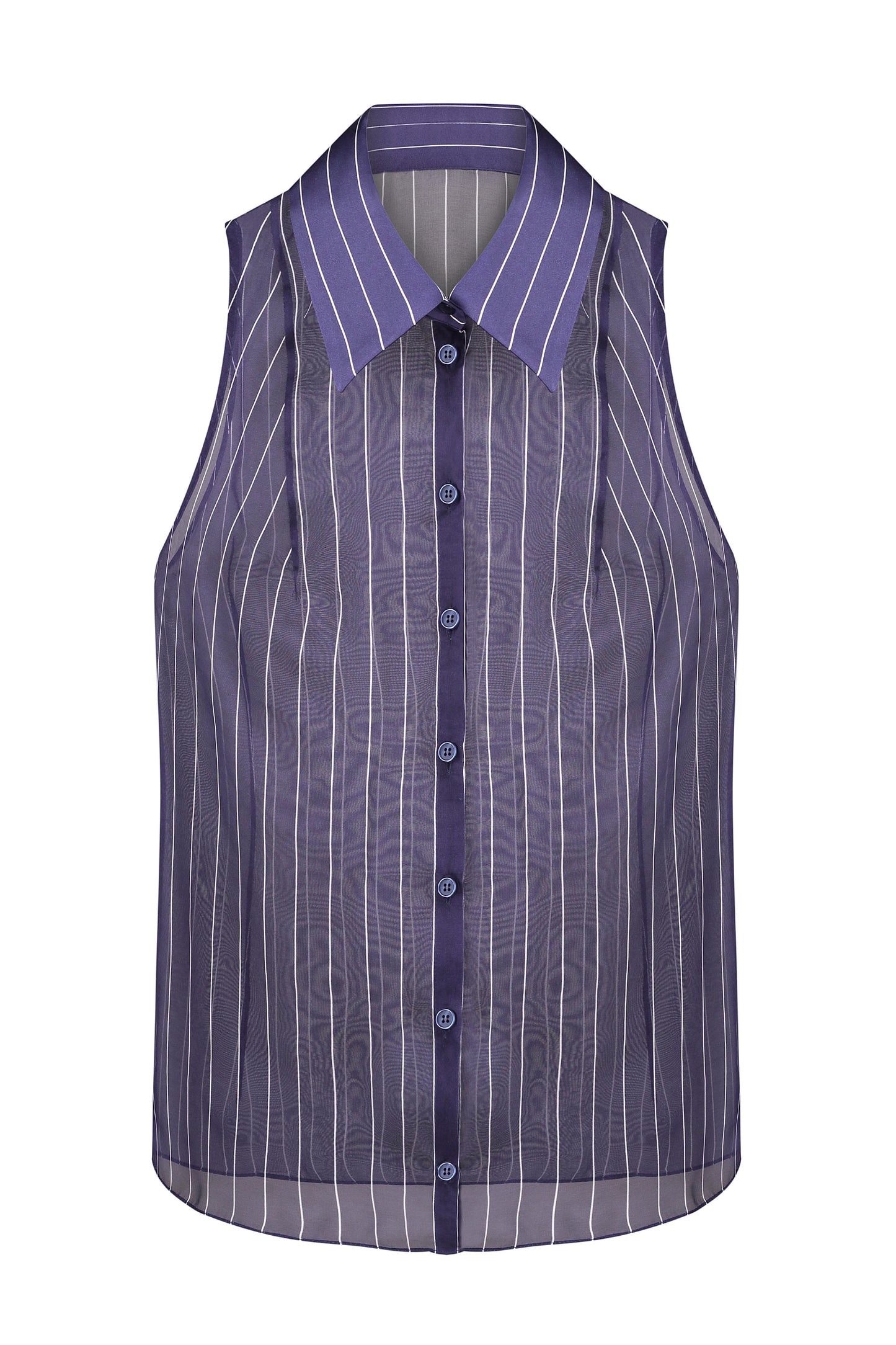 Translucent sleeveless top