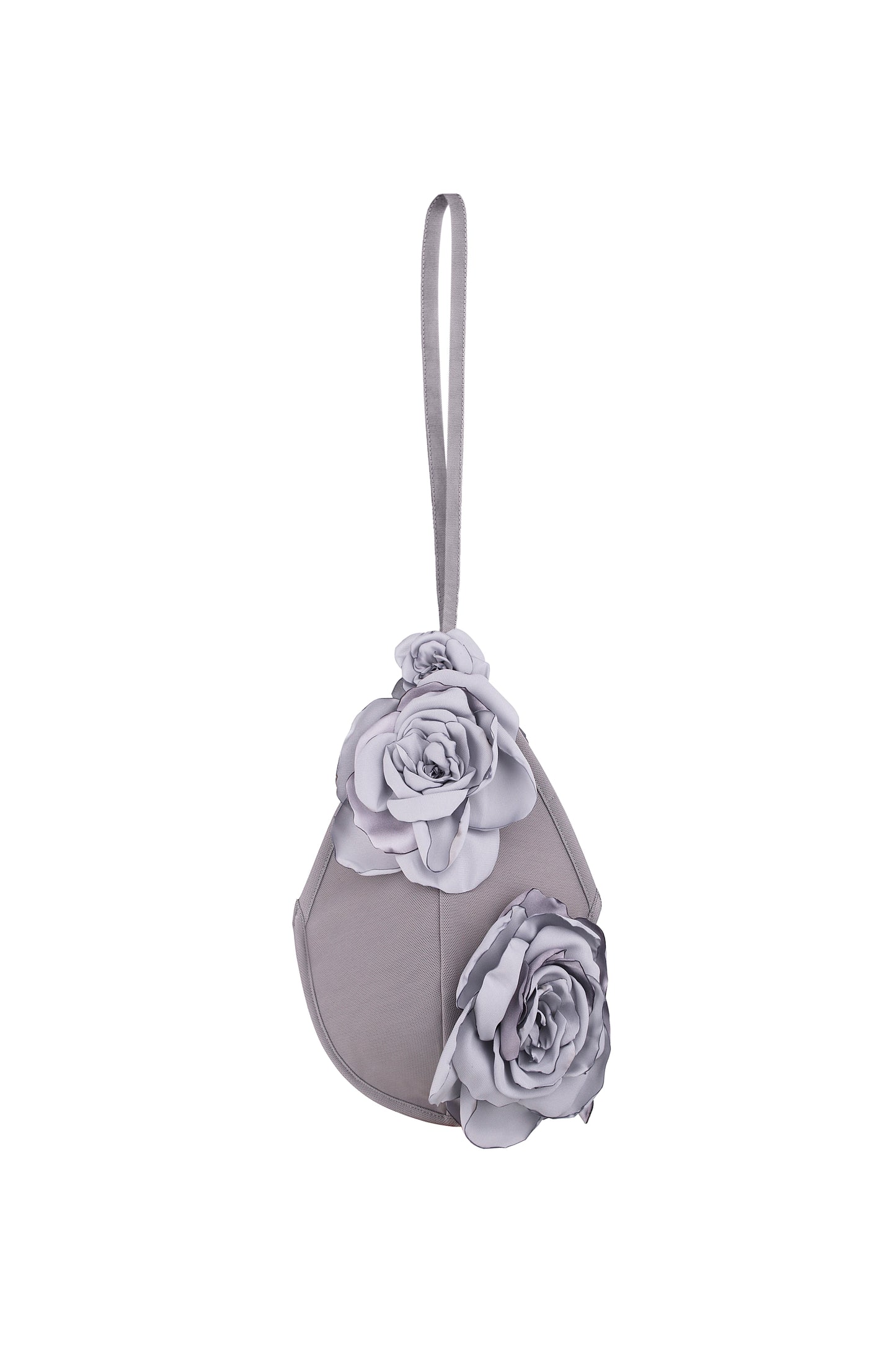 "Bra" bag with handcrafted flowers