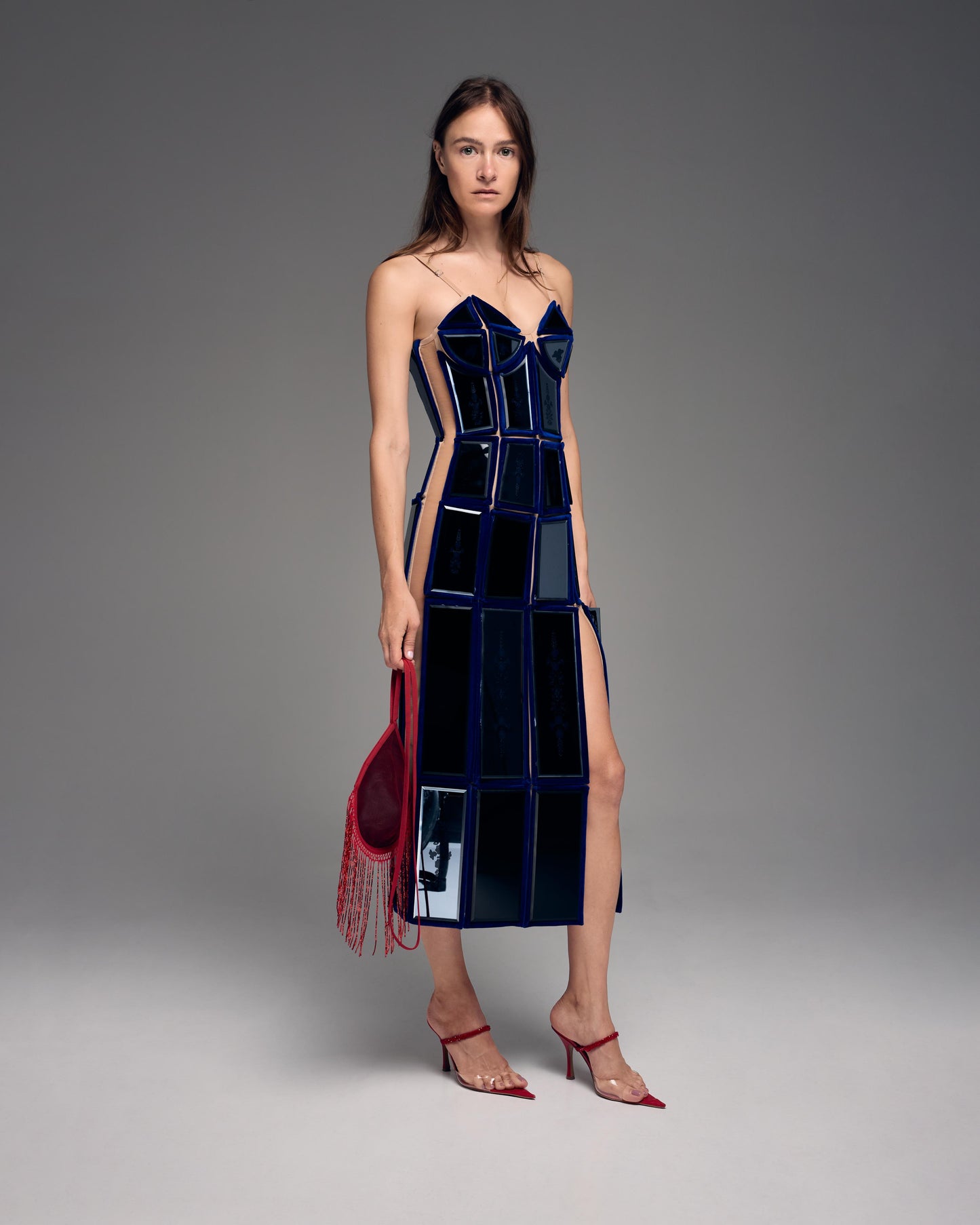Dress with plates