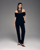 Dress-t-shirt with lace decollete