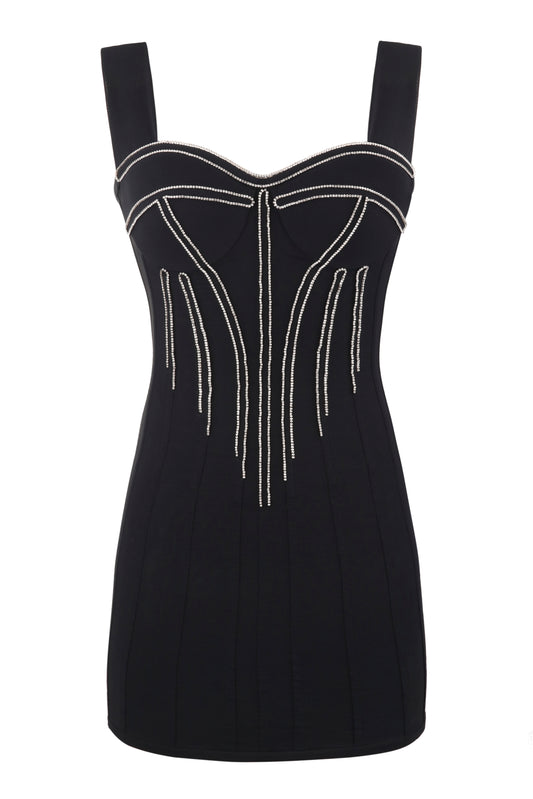 Embellished corset dress