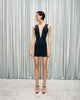 Embellished corset dress with cuts