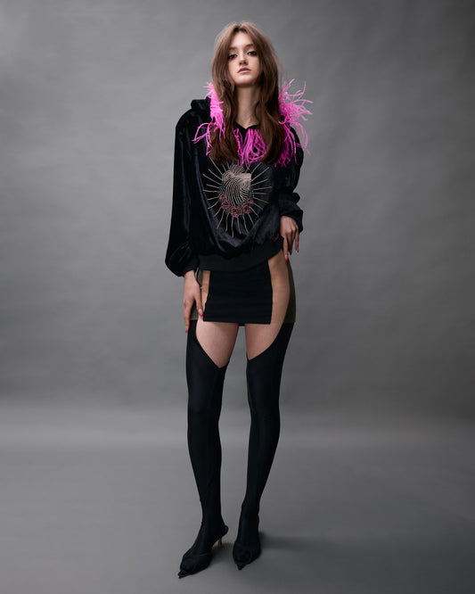 Tights with "Heart" cut