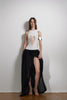 Floor-length dress with lace