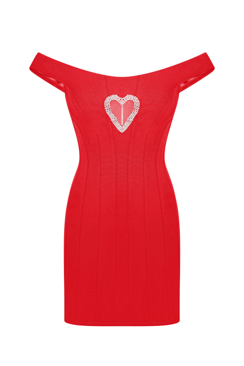 Corset dress with "Heart" cut