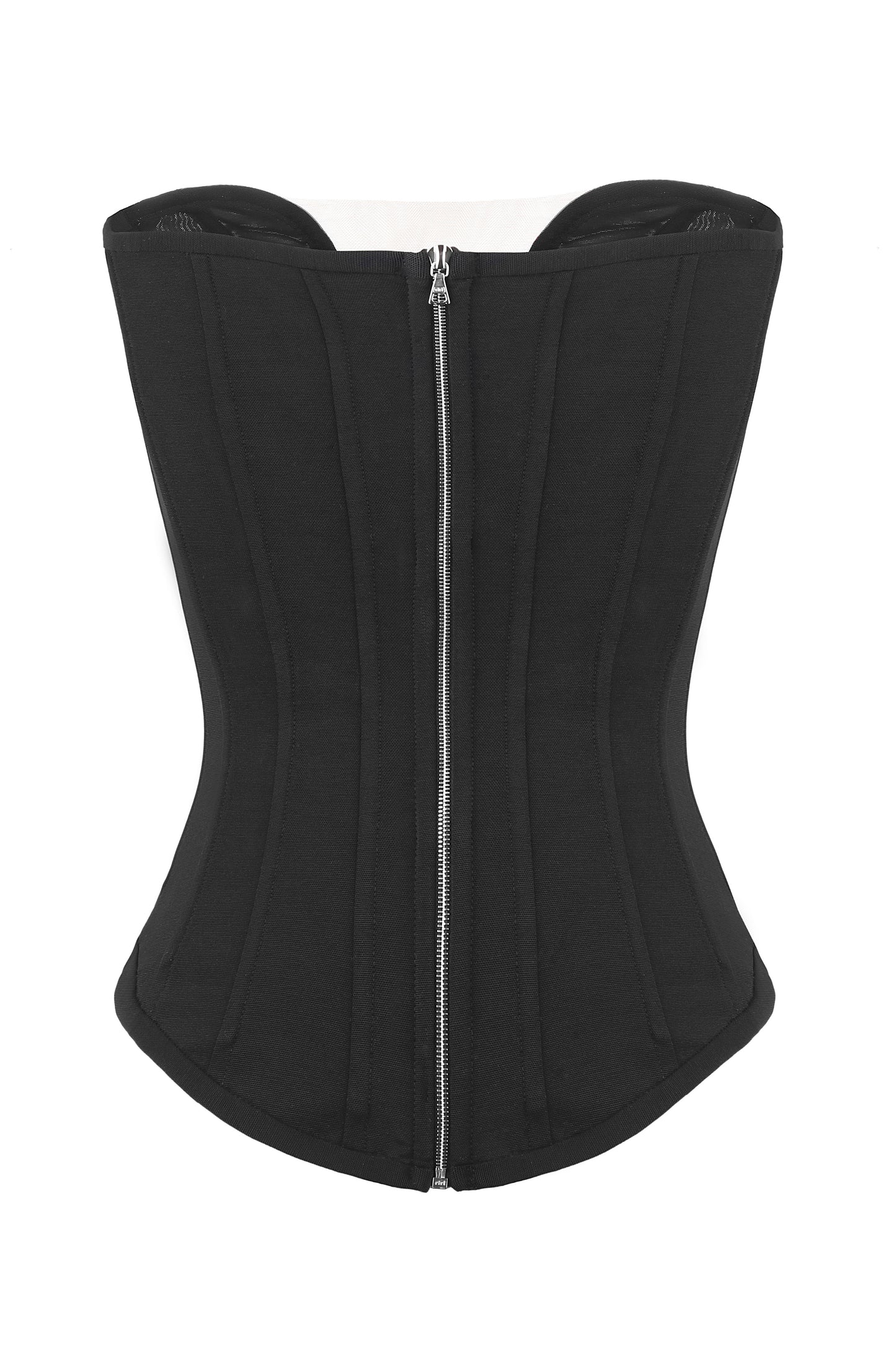 Corset "Broken heart" with lacquered details