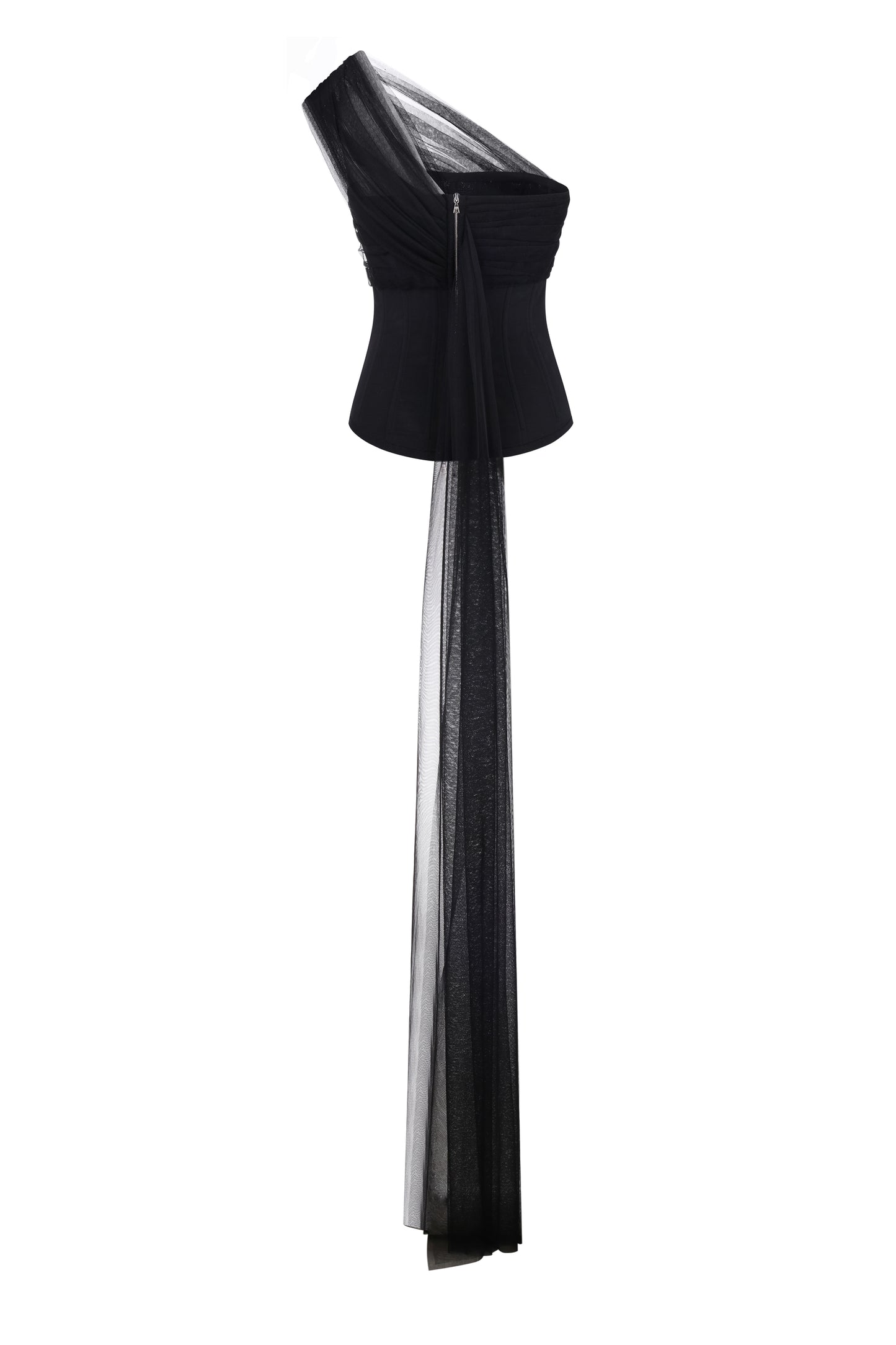 Corset with net tail