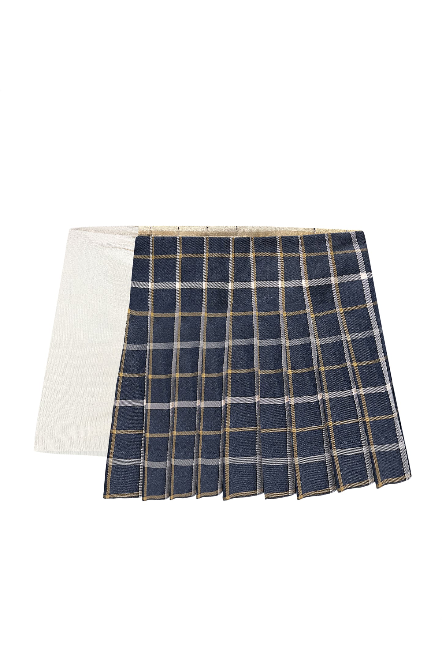 Mini skirt with transparent side