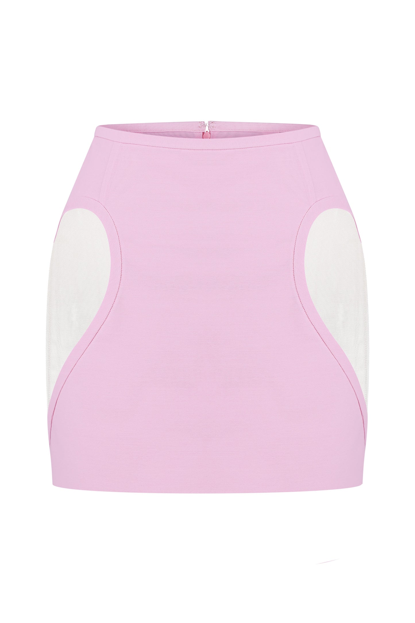 Corset skirt with transparent sides