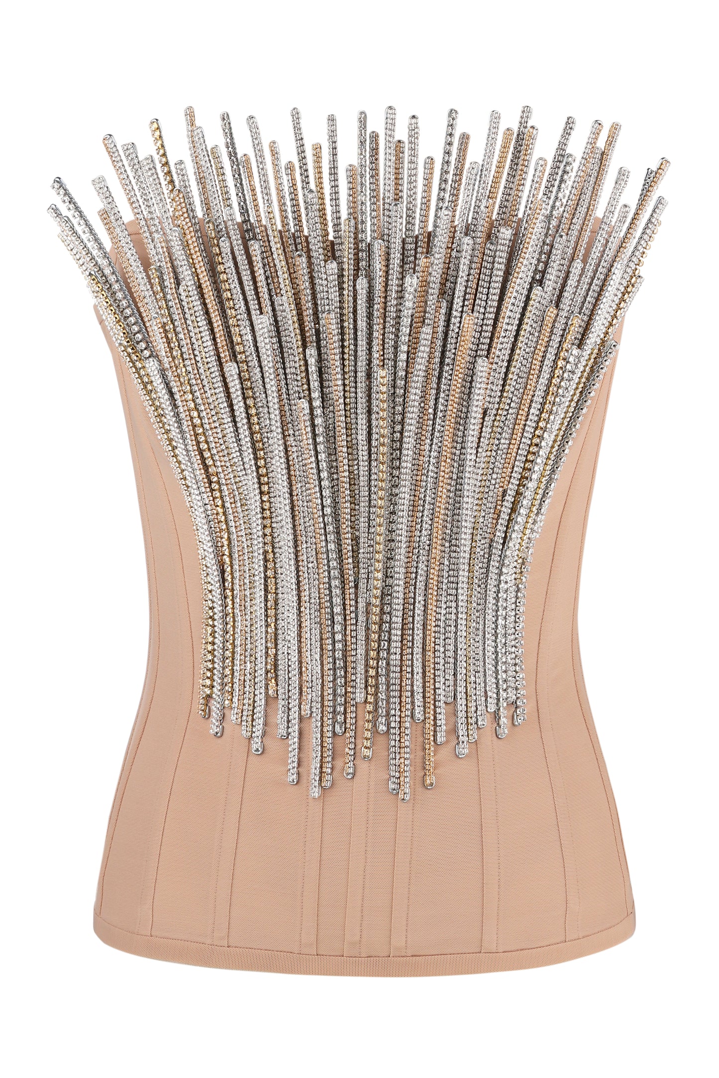 Crystal-embellished corset "Fireworks"