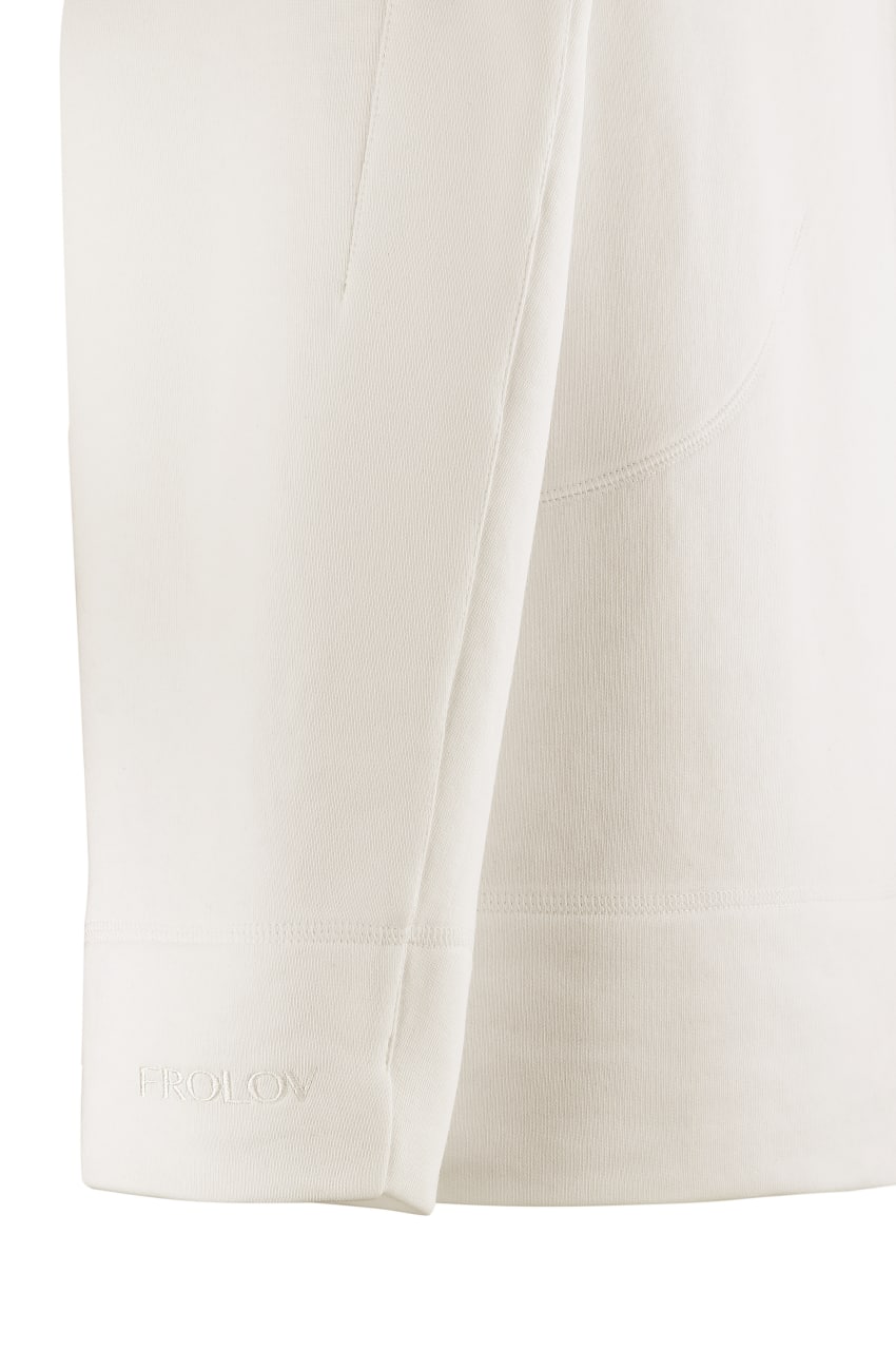 Milky sweatshirt with handmade heart embroidery