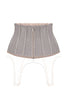 Embellished waist corset with net straps