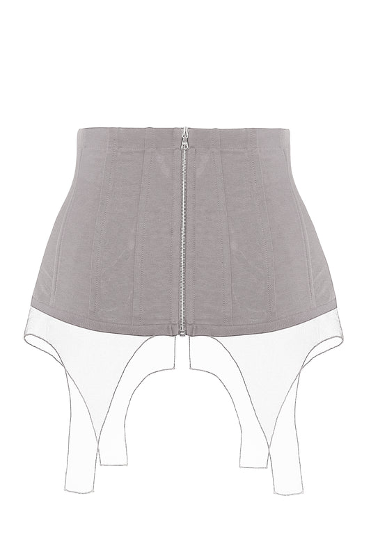 Waist corset with net straps