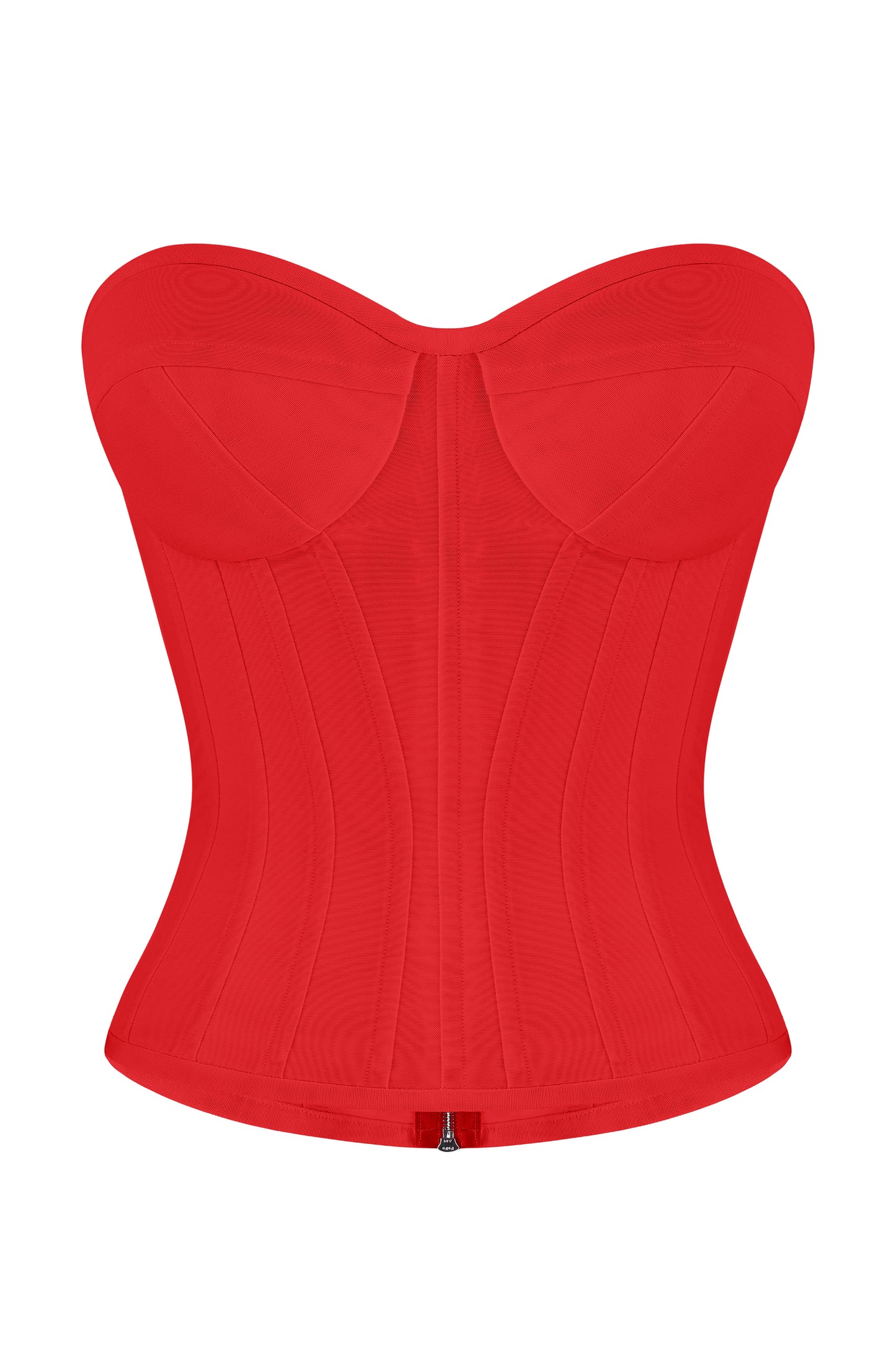 Strapless bustier corset