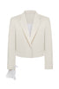 Jacket with skarf on the sleeve