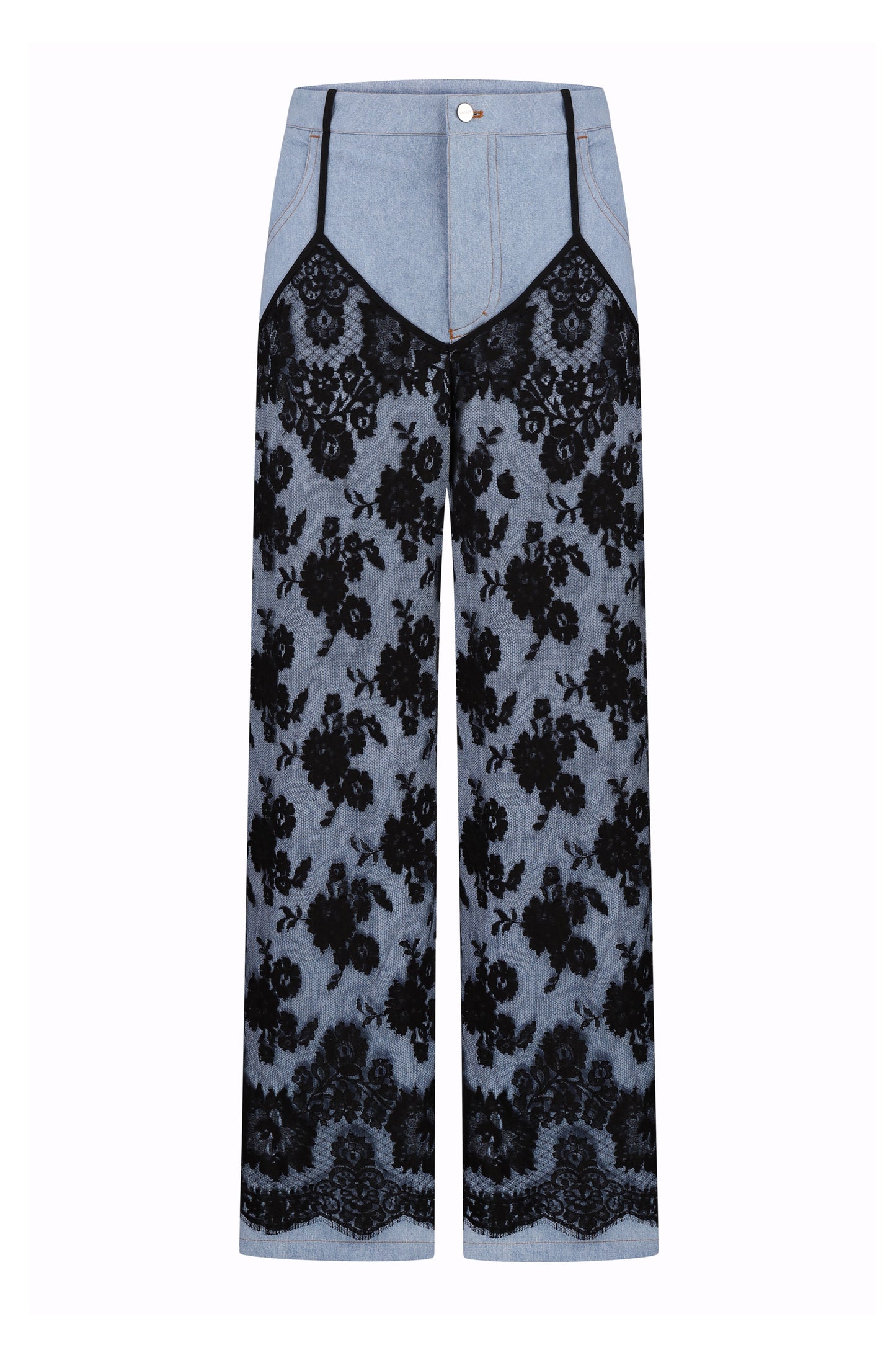 Джинси з мереживом