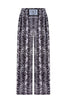 Silk wide trousers