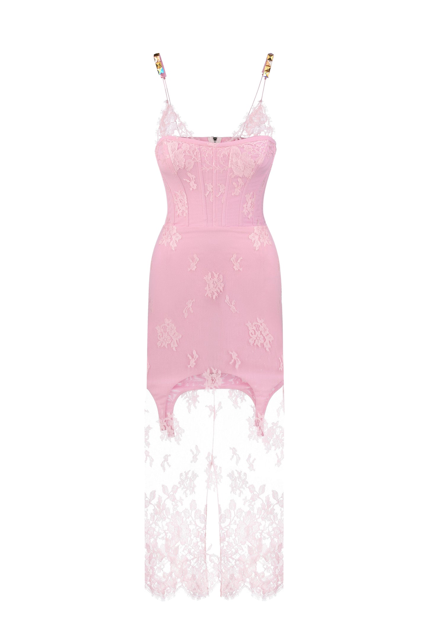 Корсетна сукня покрита мереживом