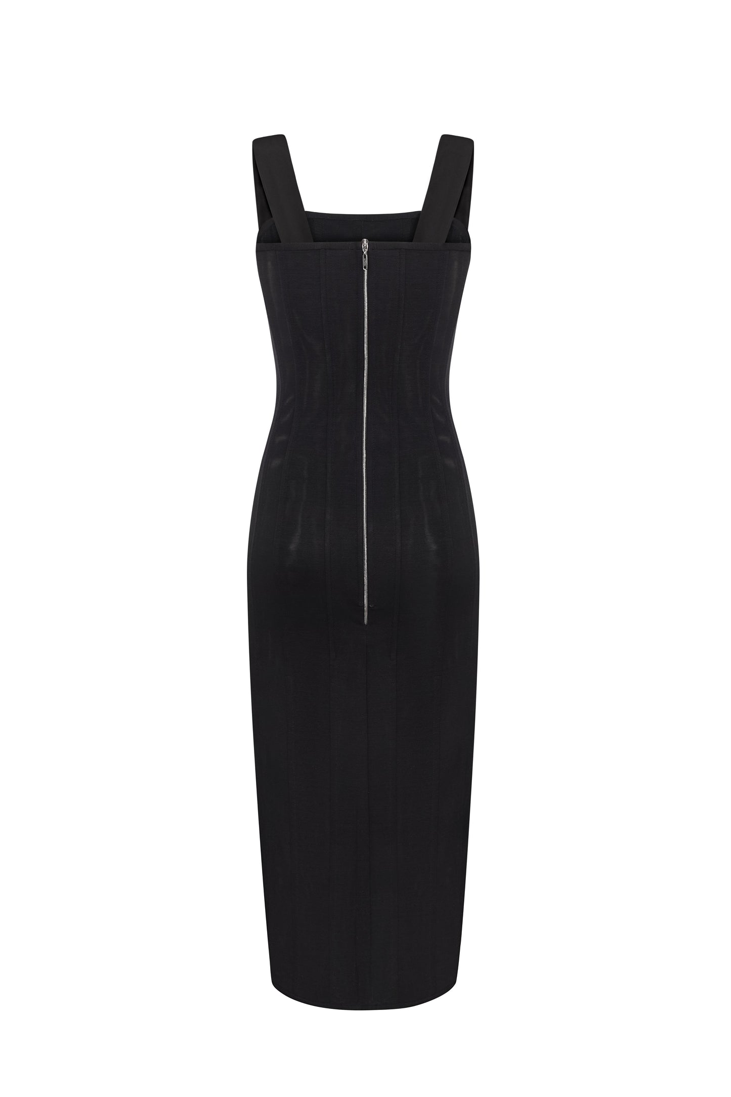 Embellished midi corset dress