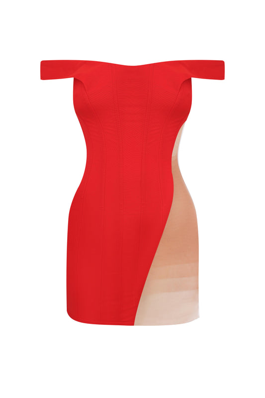 Корсетна сукня міні з бретелями