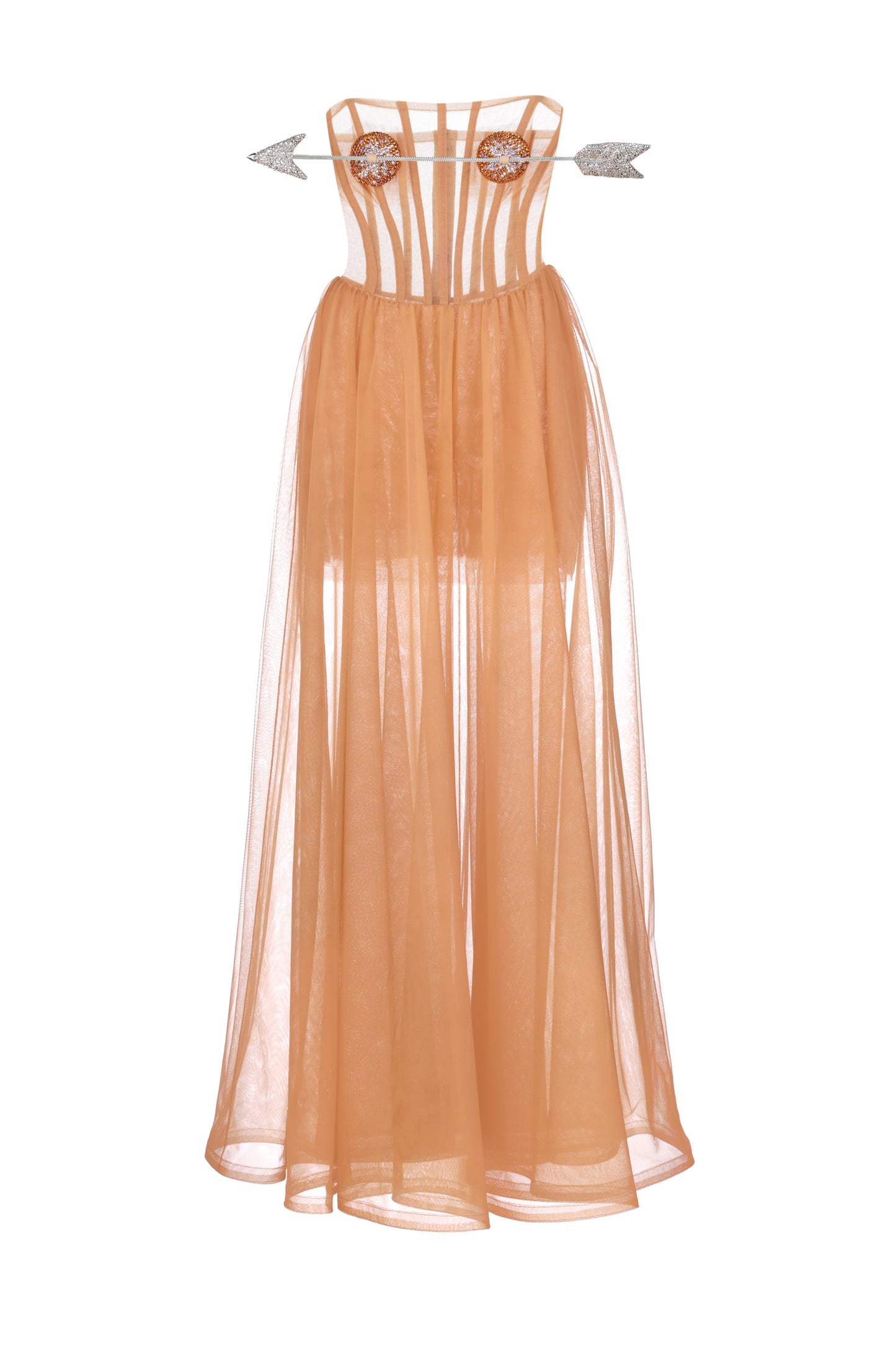 Dress "Arrow" with detachable pasties