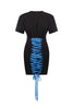Lace-up T-Shirt dress