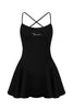 Mini dress with open back