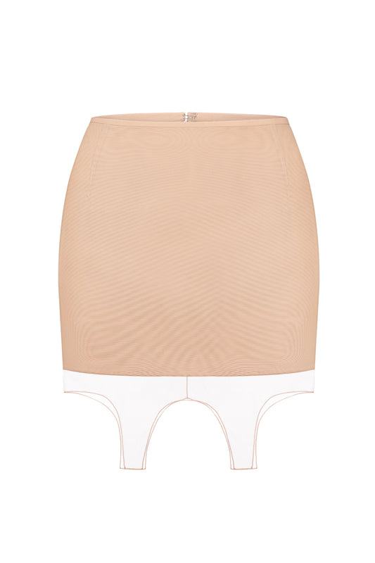 Corset skirt with straps