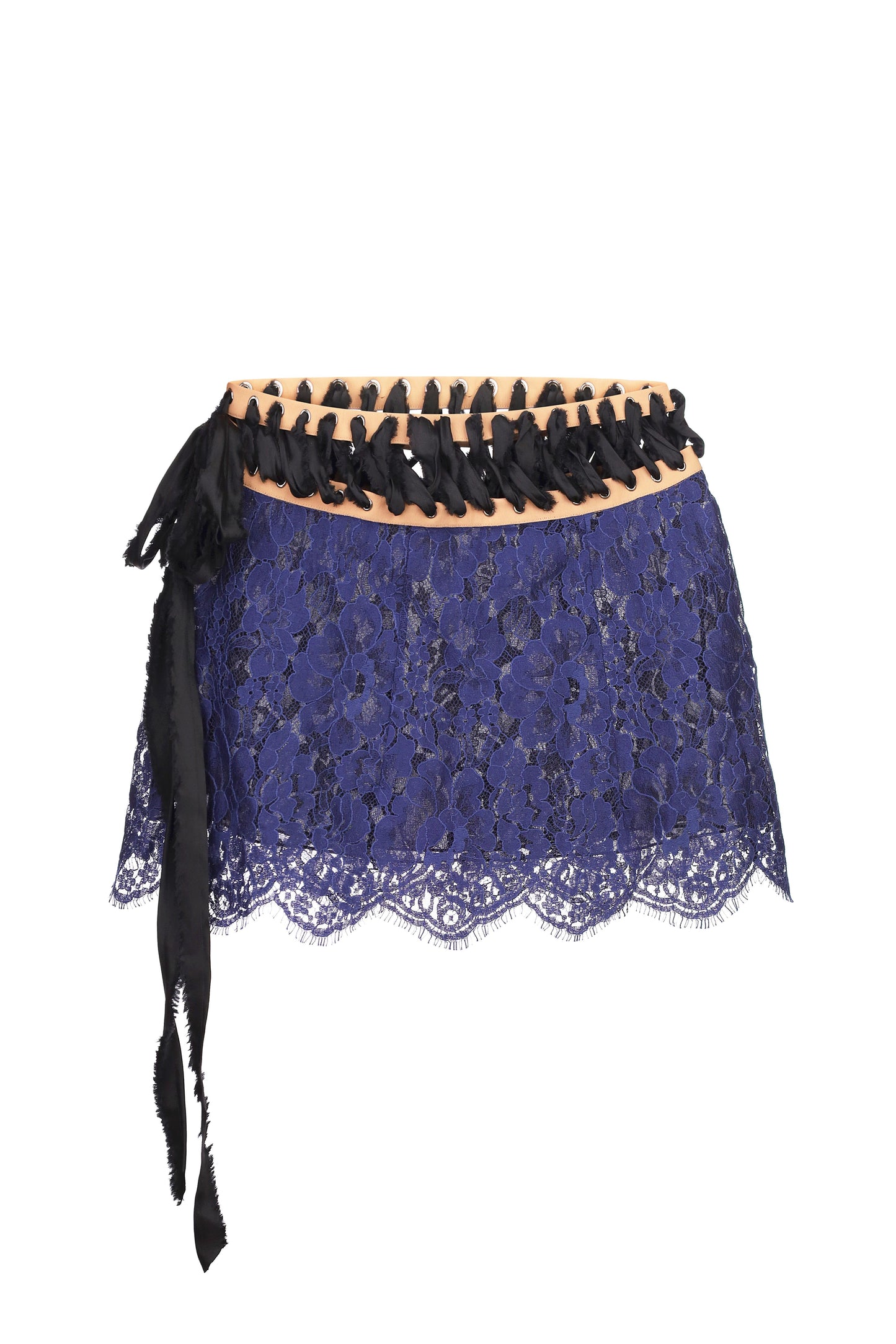 Lace mini skirt