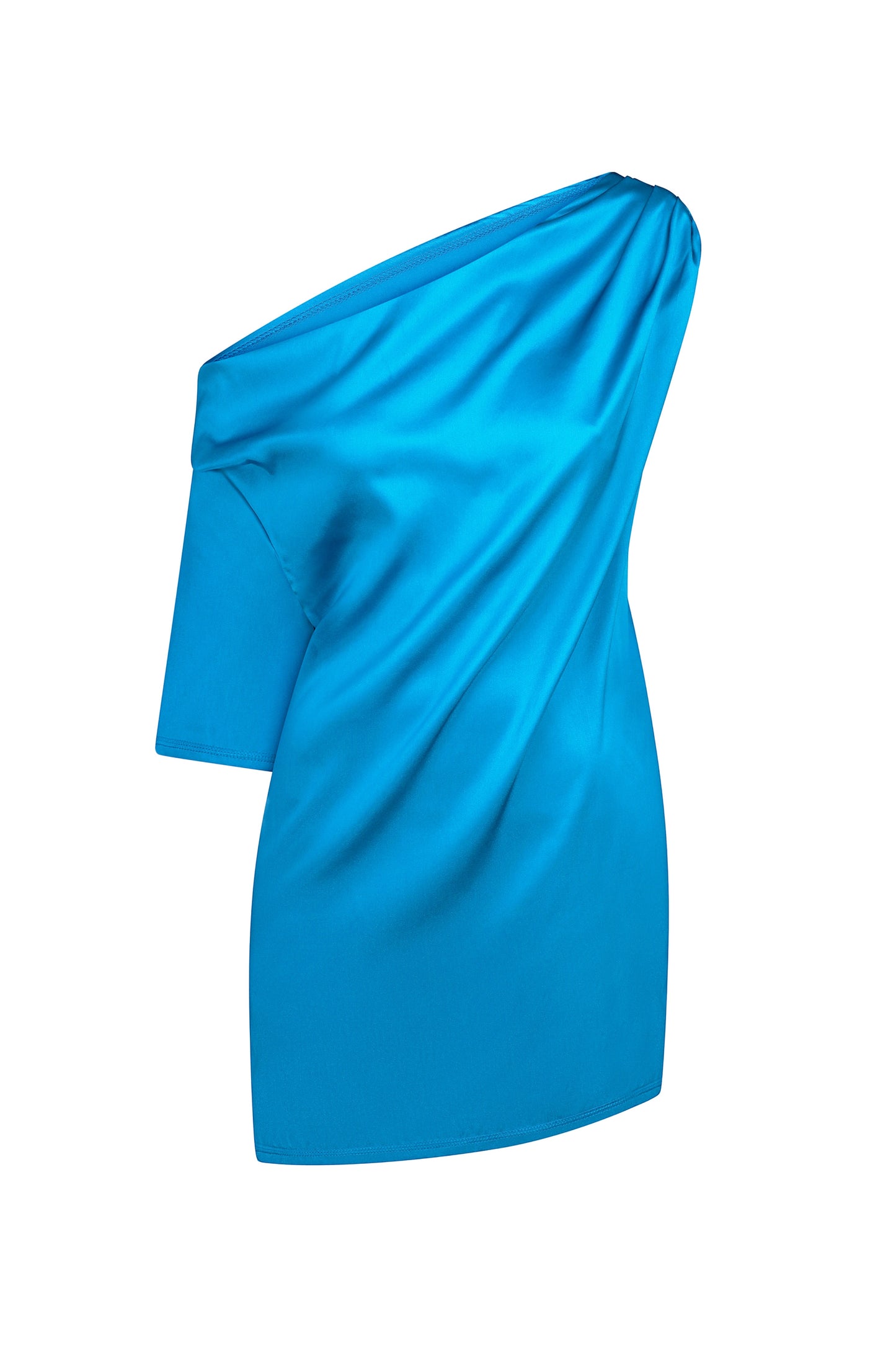 Silk one-shoulder T-Shirt