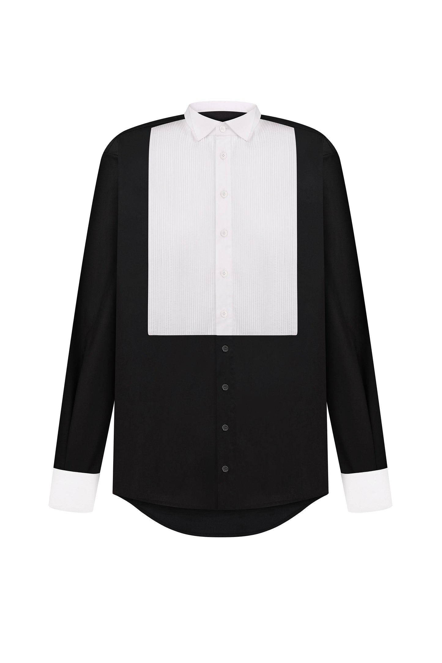Shirt with plastrons