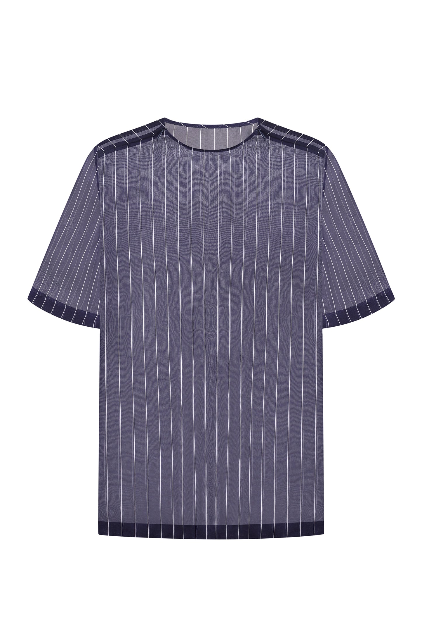 Silk t-shirt with zippers on the shoulders